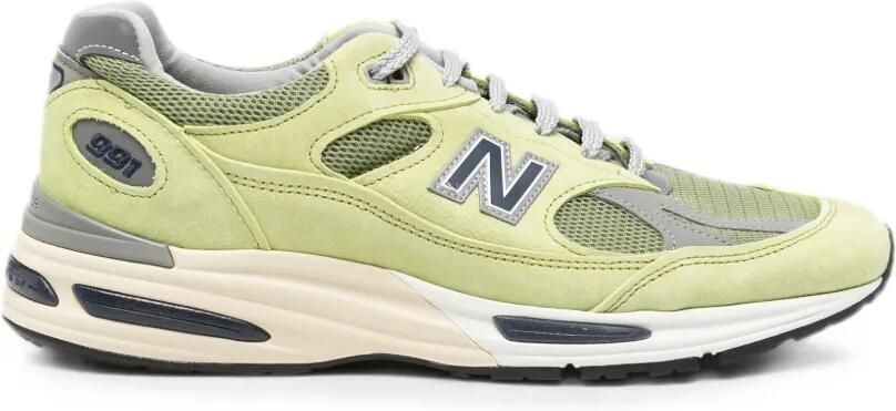 New Balance 991v2 sneakers met vlakken Groen