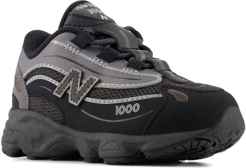 New Balance Kids 1000 sneakers met bungee veters Zwart