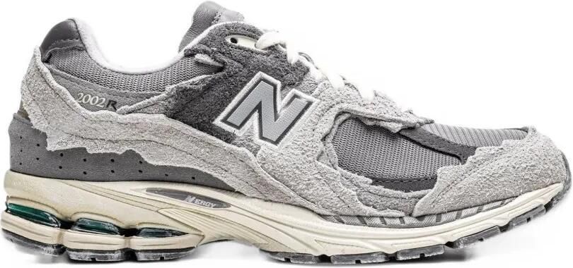 New Balance Kids 2002R panelled suede sneakers Grijs