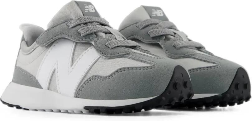 New Balance Kids 327 New-B sneakers met klittenband Grijs