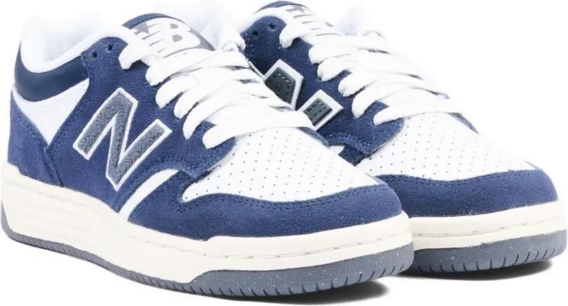 New Balance Kids 480 leren sneakers Wit