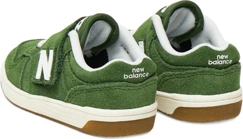New Balance Kids 480 suède sneakers met klittenband Groen - Foto 3