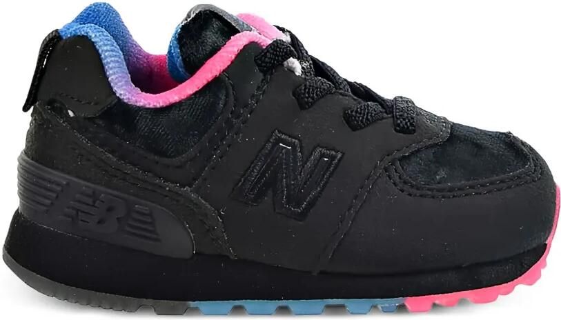 New Balance Kids 574 "Black Pink Blue" sneakers Zwart