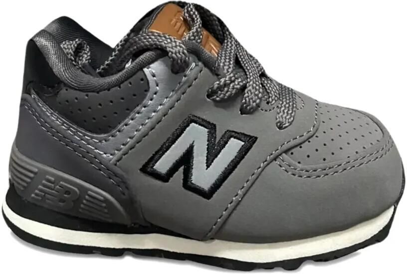 New Balance Kids 574 geperforeerde sneakers Grijs