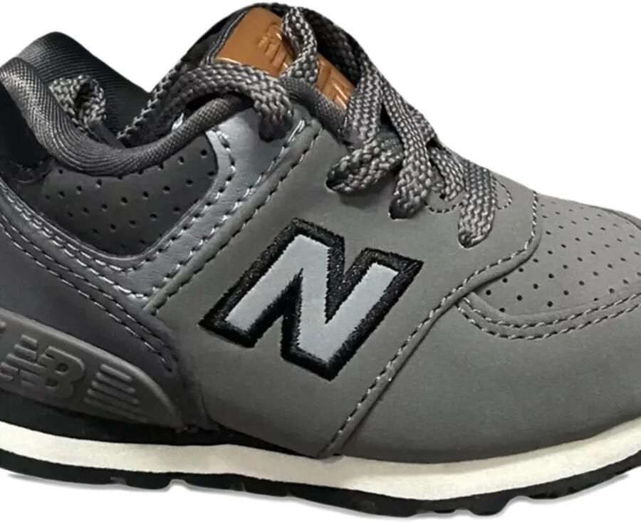 New Balance Kids 574 geperforeerde sneakers Grijs - Foto 2