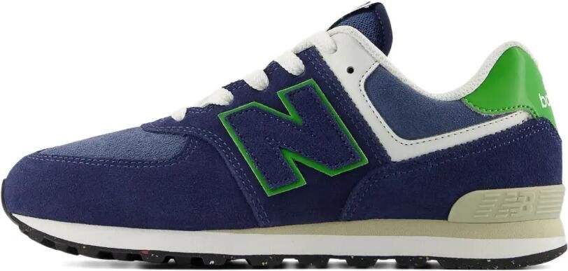 New Balance Kids 574 Lace sneakers met reliëf Blauw - Foto 3
