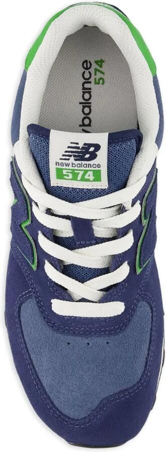 New Balance Kids 574 Lace sneakers met reliëf Blauw - Foto 4