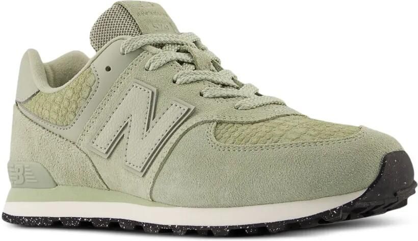 New Balance Kids 574 Lace sneakers met textuur Groen - Foto 2