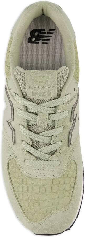 New Balance Kids 574 Lace sneakers met textuur Groen - Foto 4