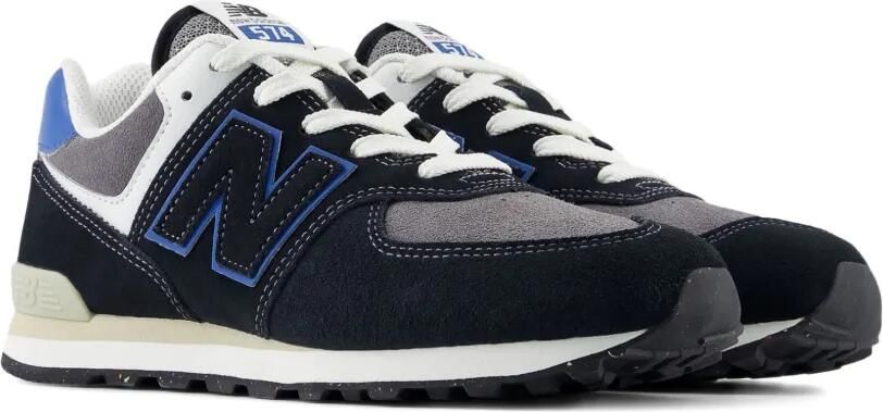 New Balance Kids 574 Lace suède sneakers Zwart