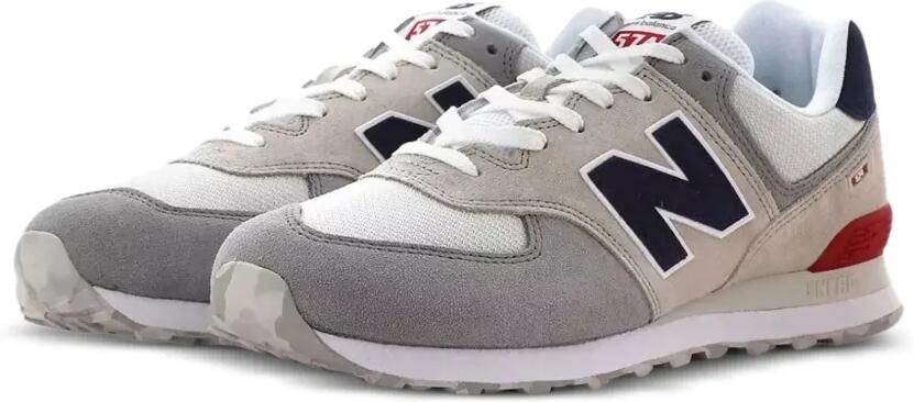 New Balance Kids 574 sneakers met colourblocking Grijs