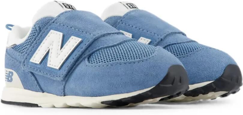 New Balance Kids 574 sneakers met klittenband Blauw