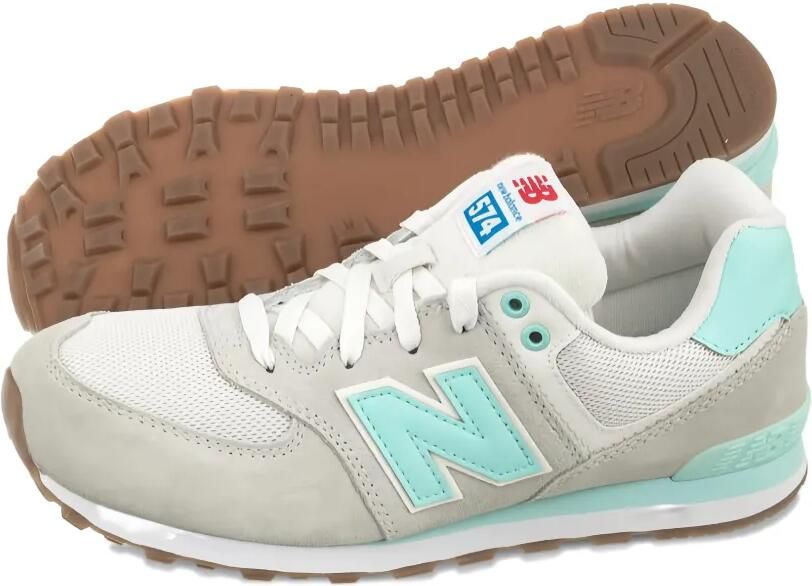 New Balance Kids 574 sneakers met logo Grijs - Foto 2