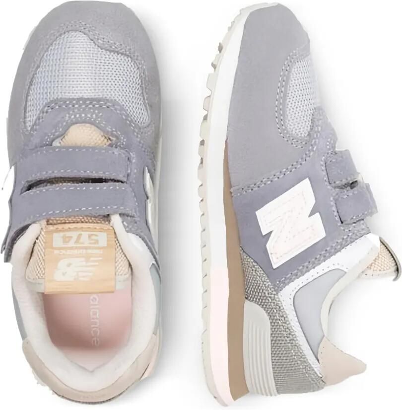 New Balance Kids 574 sneakers met logopatch Grijs
