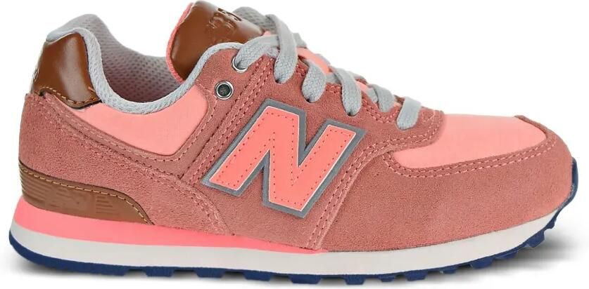 New Balance Kids 574 sneakers met logopatch Roze