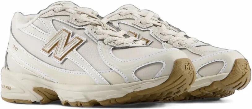 New Balance Kids 740 low-top sneakers met bungee-kant Wit