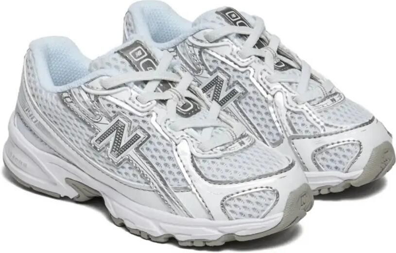 New Balance Kids 740 Bungee Lace TD "White Silver" sneakers Wit