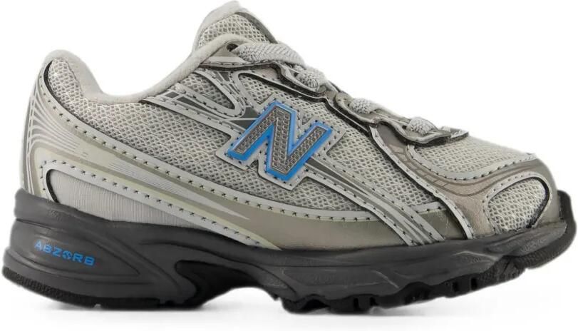 New Balance Kids 740 sneakers met bungee-veters Grijs