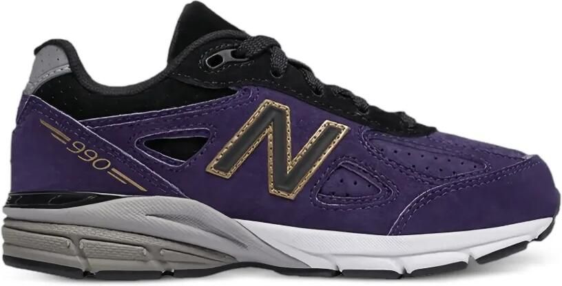 New Balance Kids 990v4 "Dark Purple" sneakers Paars