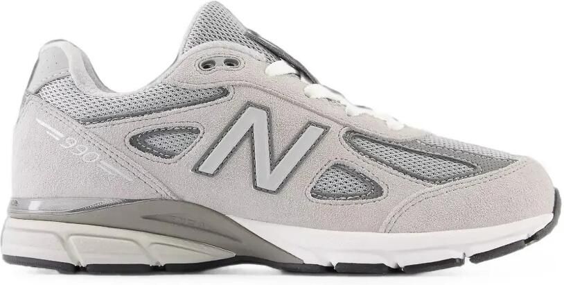 New Balance Kids 990v4 sneakers met vlakken Grijs