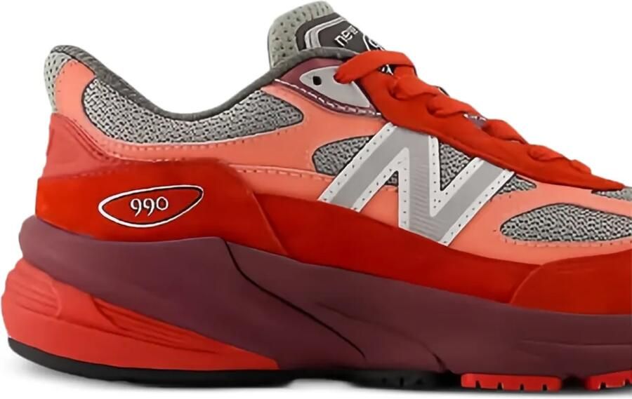 New Balance Kids 990V6 lace-up sneakers Rood - Foto 2