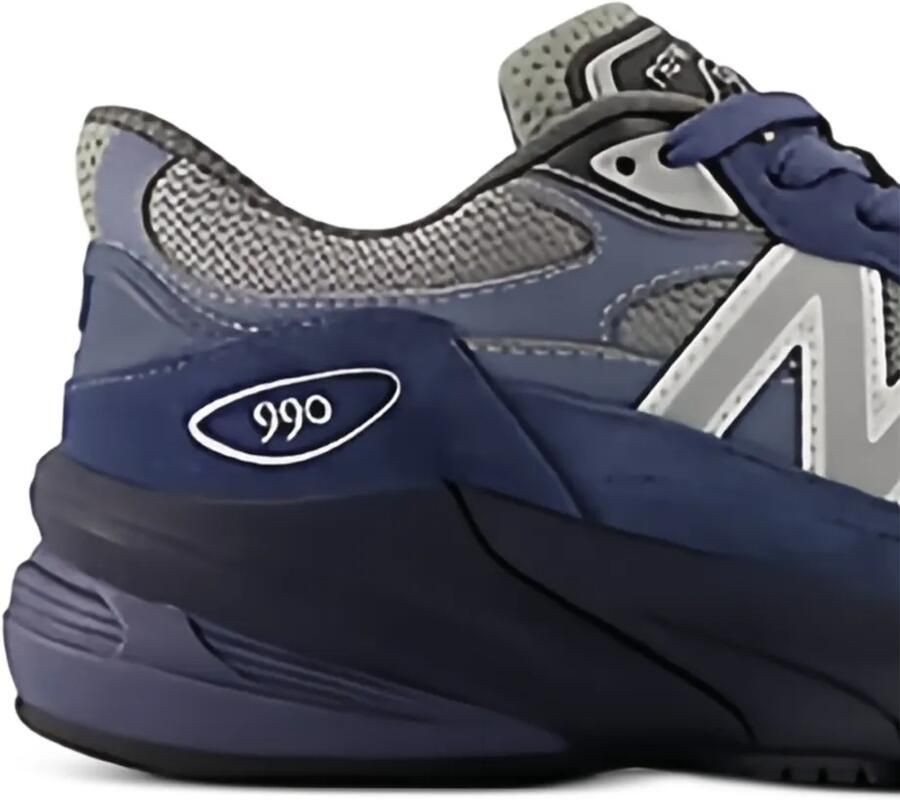 New Balance Kids 990v6 sneakers Blauw - Foto 2