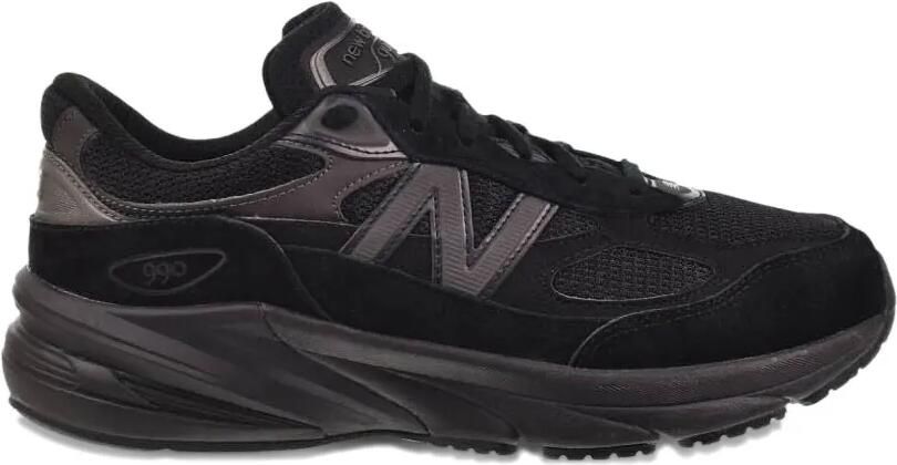 New Balance Kids 990v6 "Triple Black" sneakers Zwart