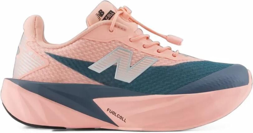New Balance Kids FuelCell Rebel sneakers met bungee-kant Roze - Foto 4