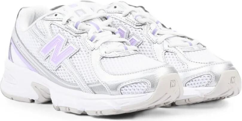 New Balance Kids 740 Bungee Lace sneakers met mesh vlakken Wit