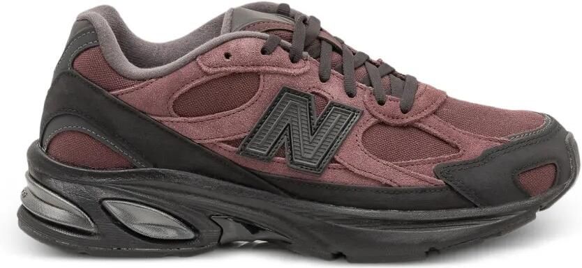 New Balance Sneakers met vlakken van mesh en suède Grijs