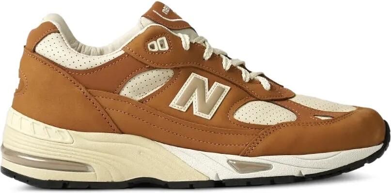 New Balance Made in UK 991v1 sneakers met suède vlak Bruin