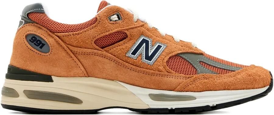New Balance Made in UK U991V2 suède sneakers Bruin