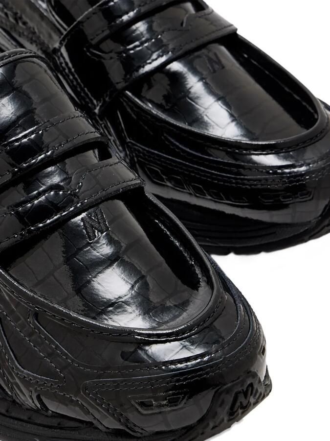 New Balance Slip-on sneakers met krokodillen effect BLACK BLACK - Foto 3