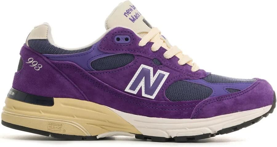 New Balance Sneakers met logopatch en vlakken Paars