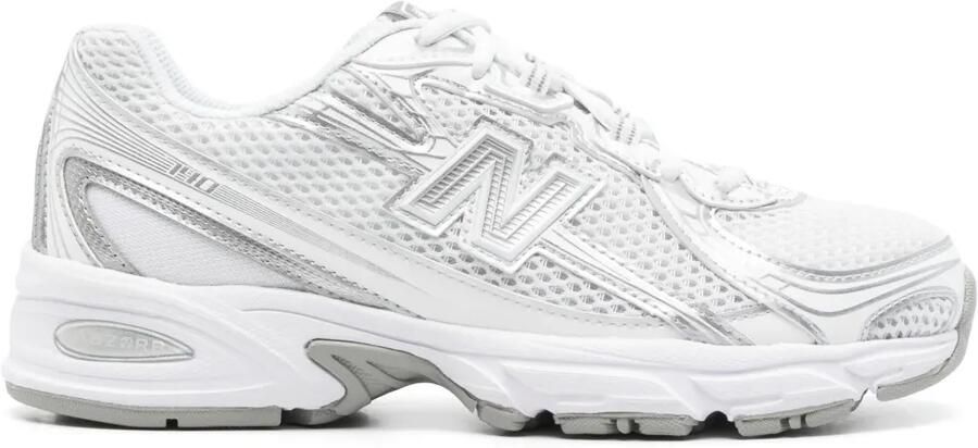 New Balance Sneakers met mesh vlakken en logo-patch Wit
