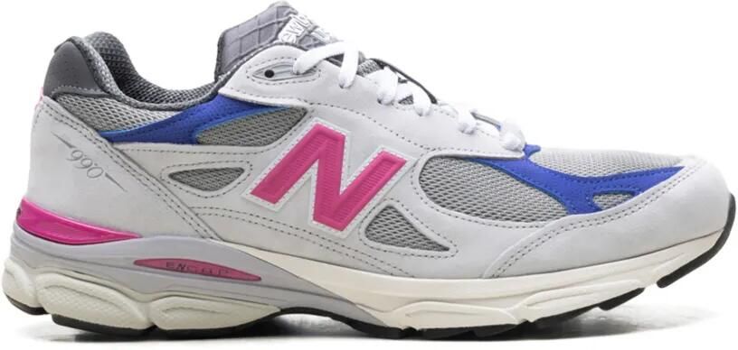 New Balance x Kith 990V3 United Arrows & Sons Oyster Mushroom lace-up sneakers Grijs