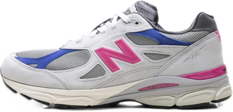 New Balance x Kith 990V3 United Arrows & Sons Oyster Mushroom lace-up sneakers Grijs - Foto 4
