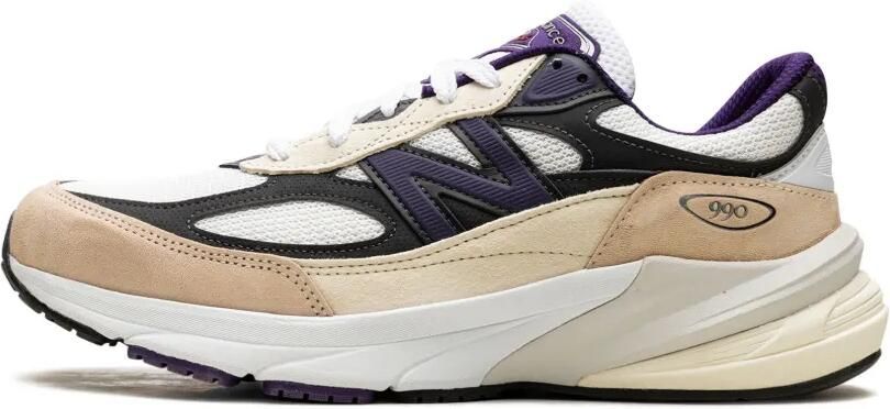 New Balance x Teddy Santis 990v6 "Made In USA White Black Plum" sneakers Wit - Foto 3