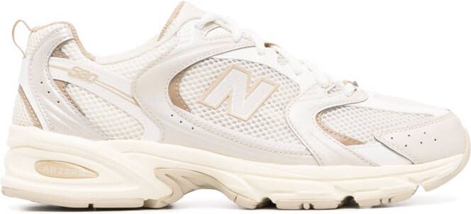 New Balance Sneakers met logopatch Beige