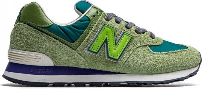 New Balance x Stray Rats 574 sneakers rubber leer Stof 11.5 Groen