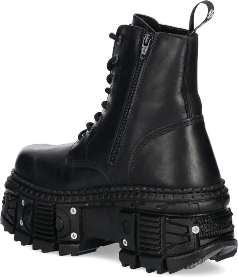 NEW ROCK 100 mm veterlaarzen Zwart - Foto 3
