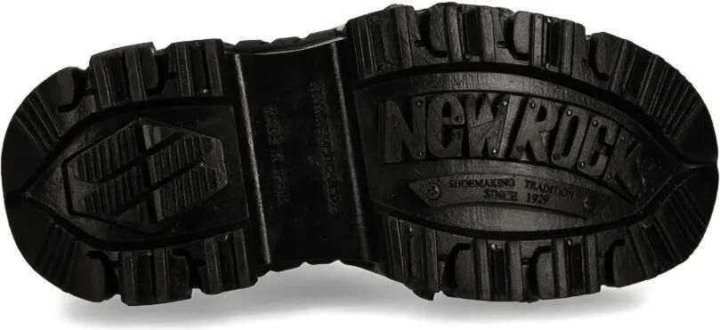 NEW ROCK 60 mm veterschoenen met plateauzool Zwart - Foto 5