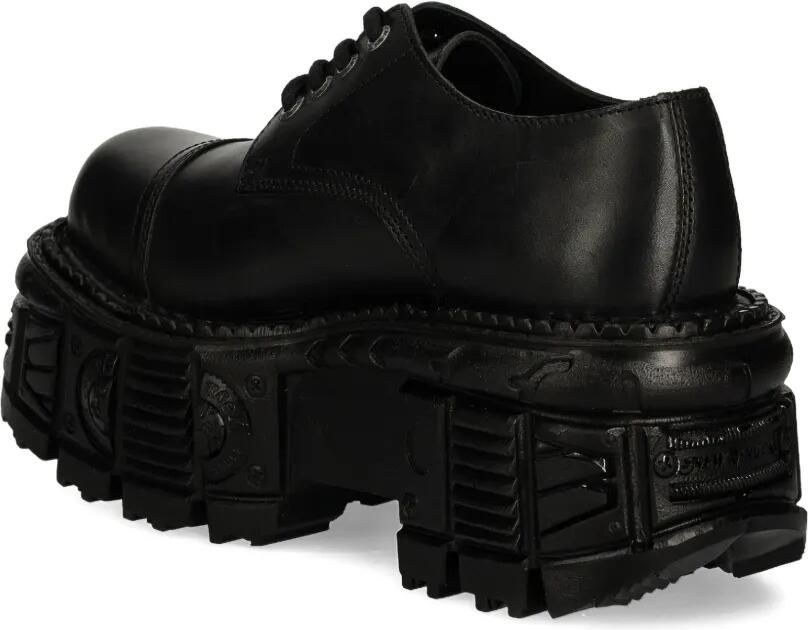 NEW ROCK 60 mm veterschoenen met plateauzool Zwart - Foto 2