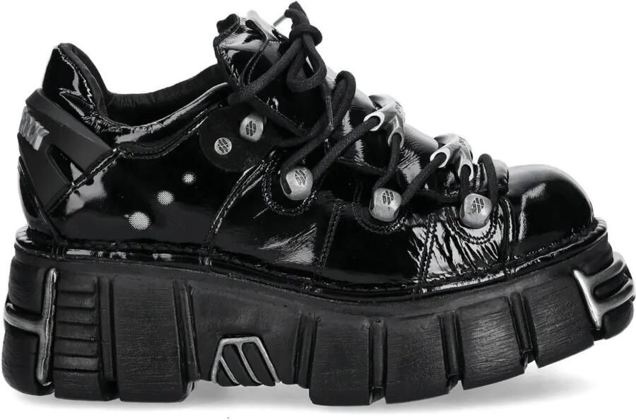NEW ROCK 60mm sneakers met plateauzool Zwart