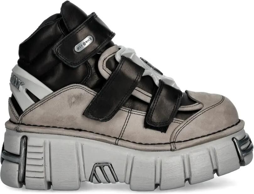 NEW ROCK Alaska Perla Itali Negro Tower sneakers met plateauzool Beige