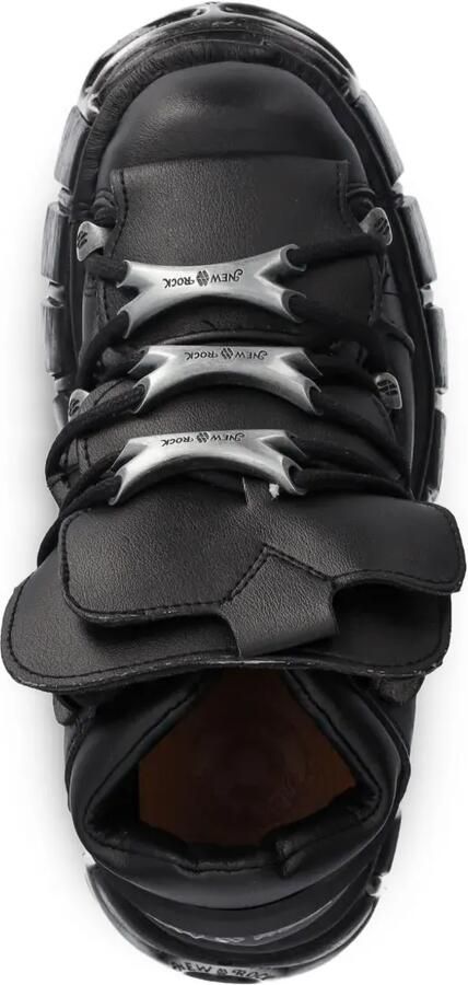 NEW ROCK Chunky veterlaarzen Zwart - Foto 3
