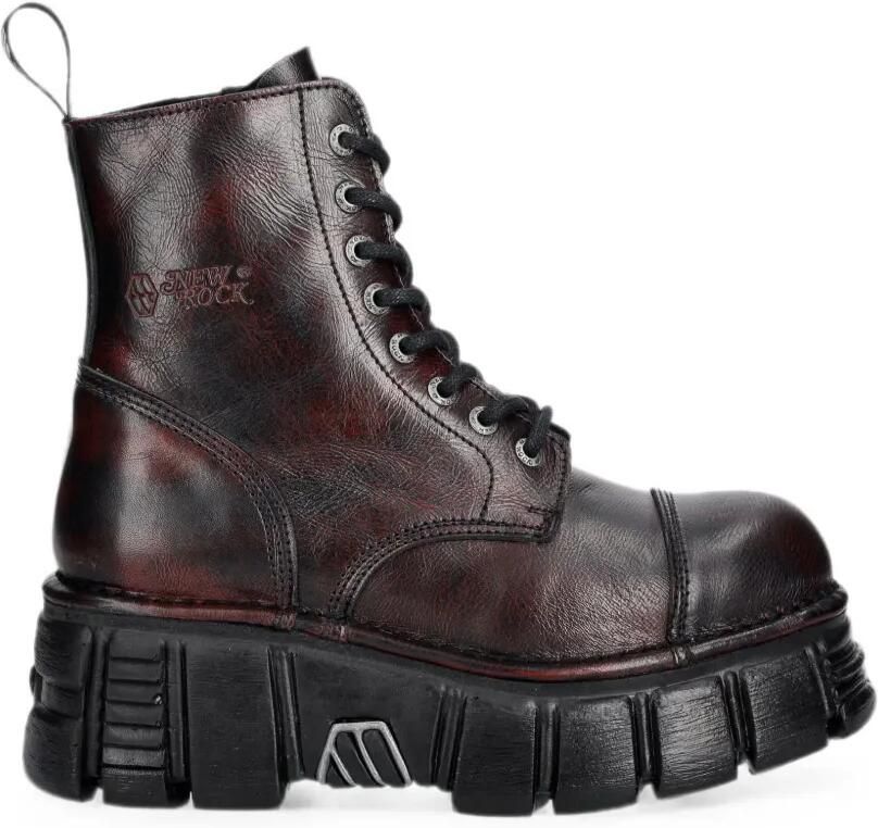 NEW ROCK Laarzen met plateauzool Rood