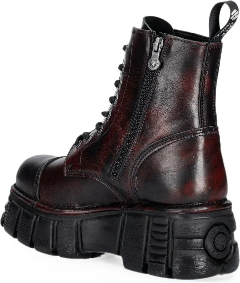 NEW ROCK Laarzen met plateauzool Rood - Foto 3
