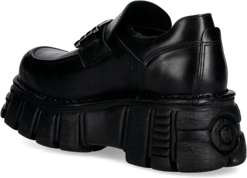 NEW ROCK Loafers met plateauzool Zwart - Foto 2