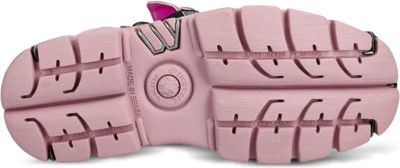 NEW ROCK M-106-CEV164 enkellaarzen met plateauzool en veters Roze - Foto 5
